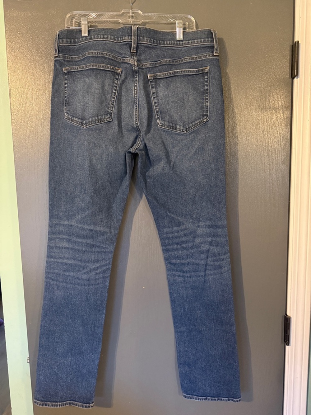 J. Crew Mid-Blue Straight-Leg Jeans - Picture 3 of 3